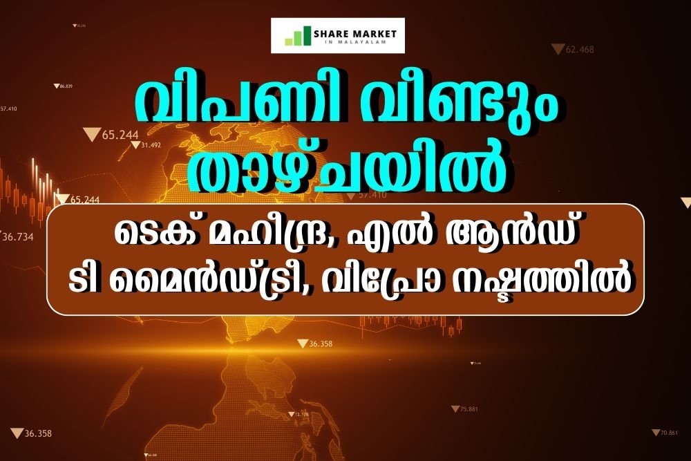 വിപണി വീണ്ടും താഴ്ചയിൽ